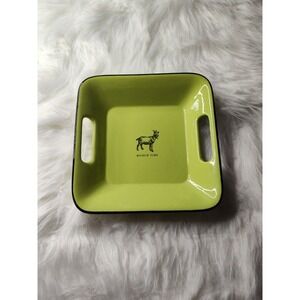 Vintage Line‎ Green Hallmark Farm Motif Serving Dishes 8" X 8"